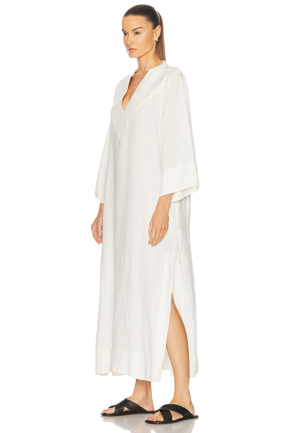 Linen Kaftan Dress
