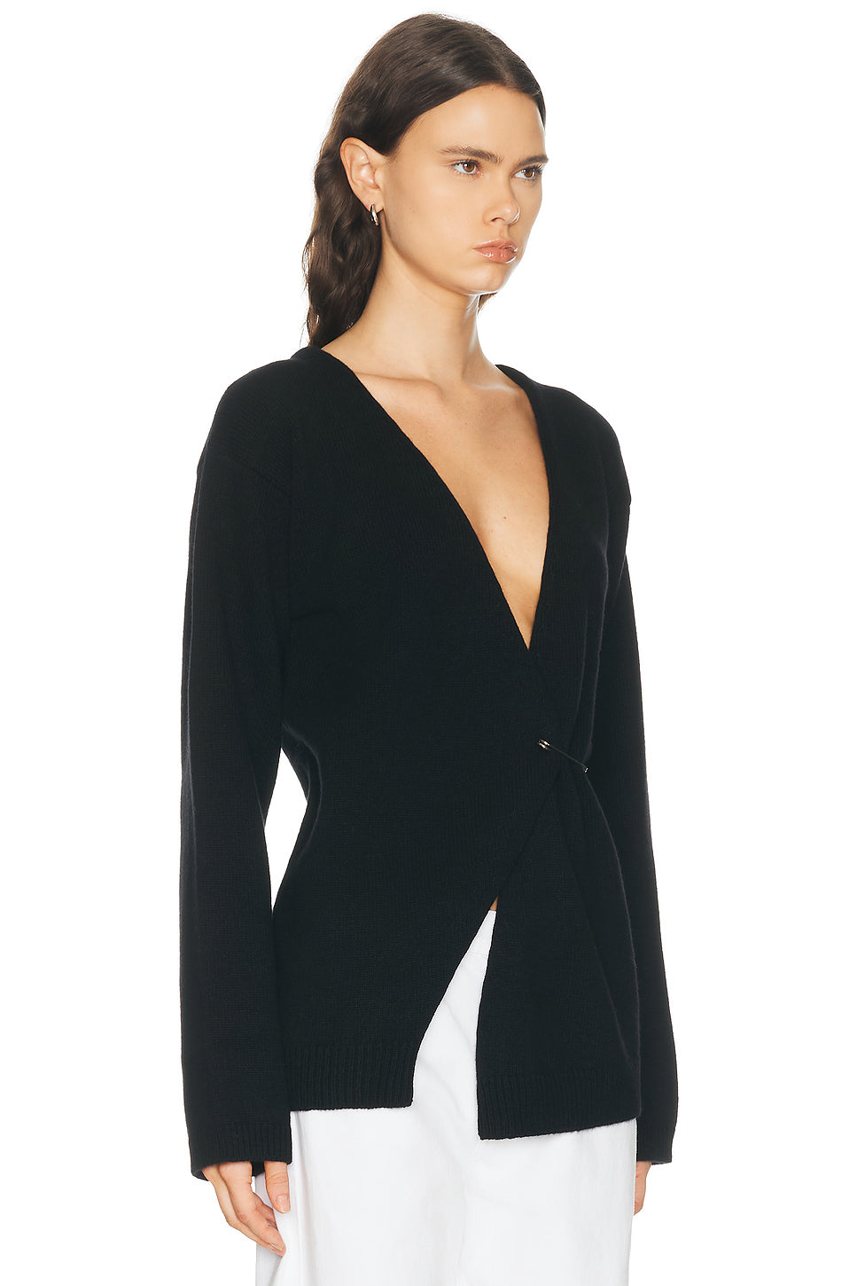 Off-Shoulder Wrap Cardigan