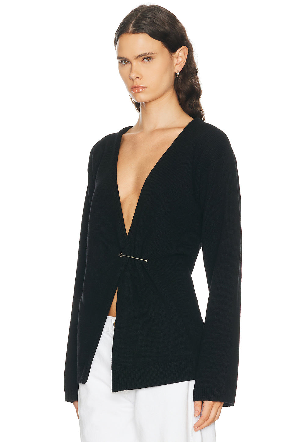 Off-Shoulder Wrap Cardigan