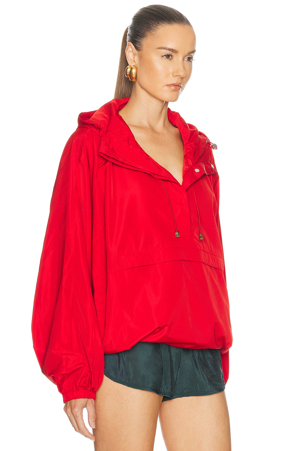 Volume Silk Blend Anorak Jacket