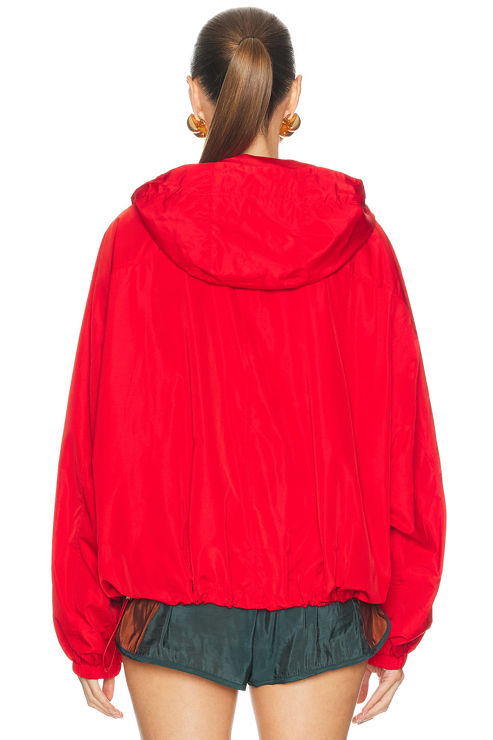 Volume Silk Blend Anorak Jacket