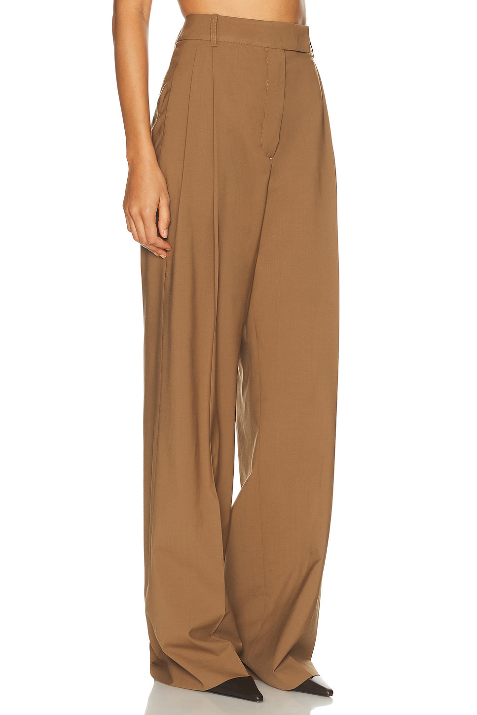 Mid Waist Tailored Trouser