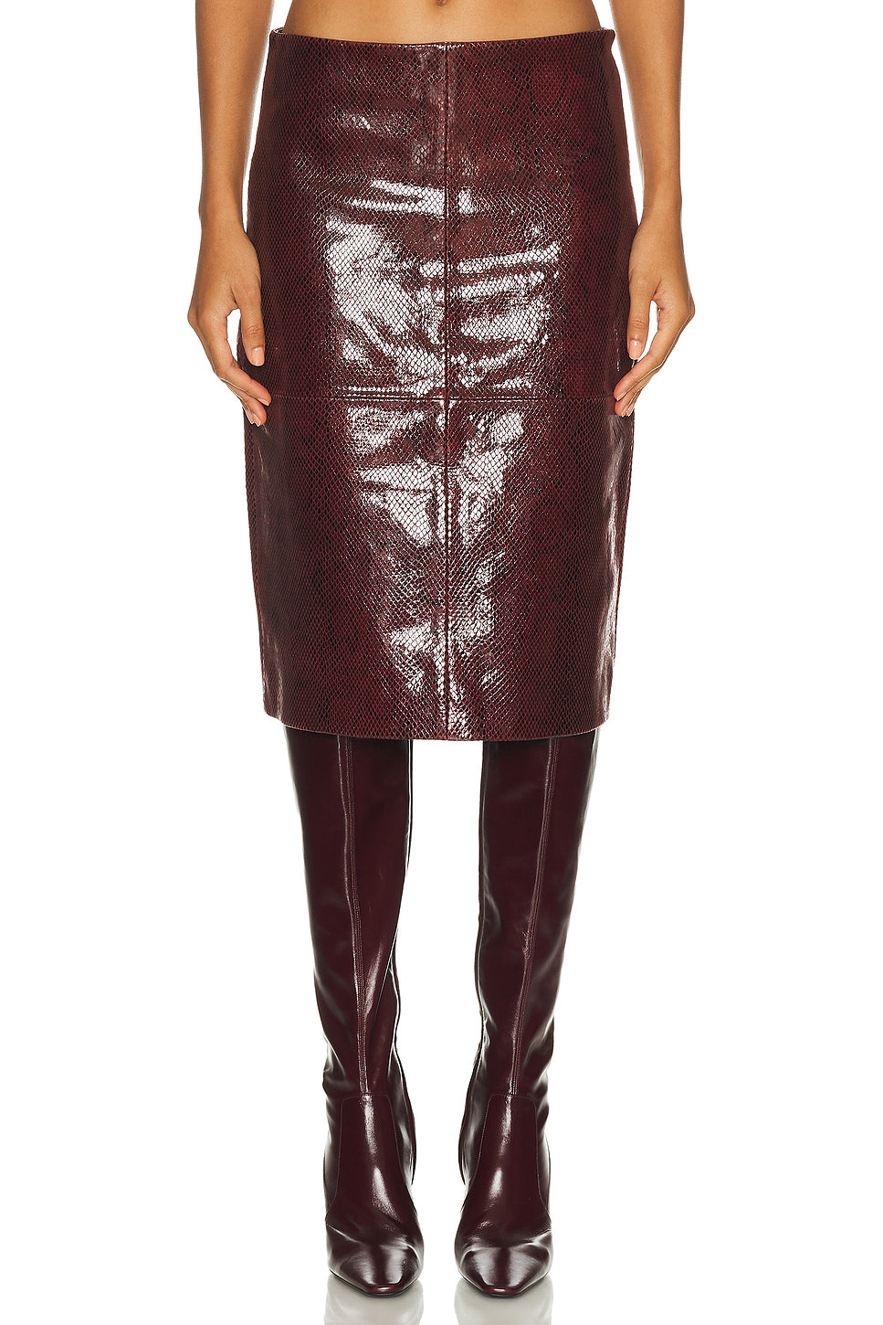 Snake Leather Skirt
