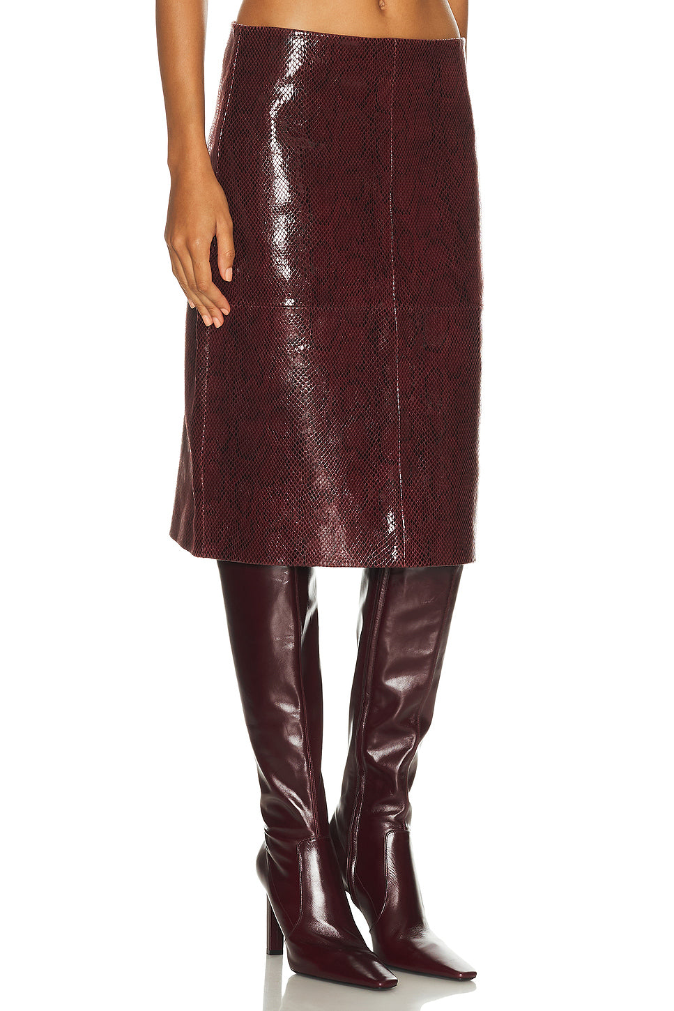 Snake Leather Skirt