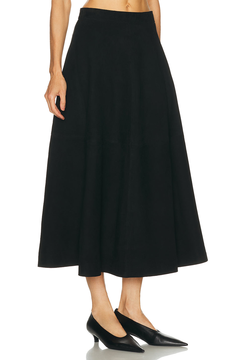 A Line Suede Skirt