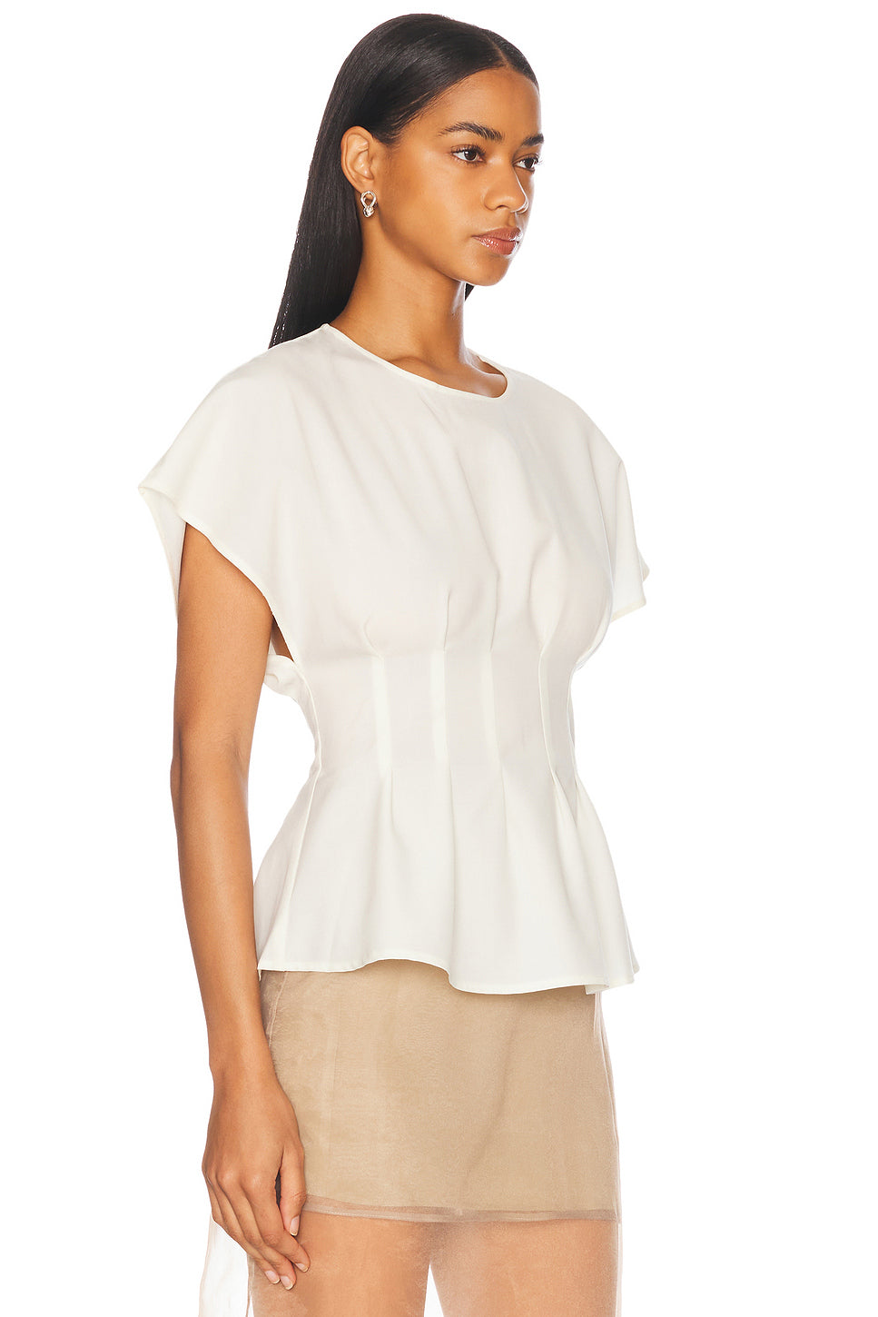 Sculptural Waisted Top