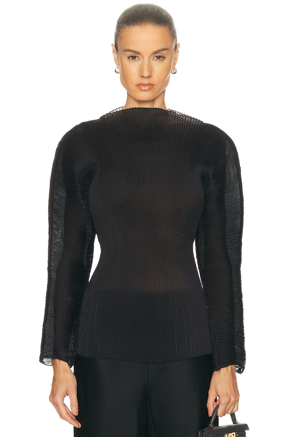 Sculptural Plisse Top