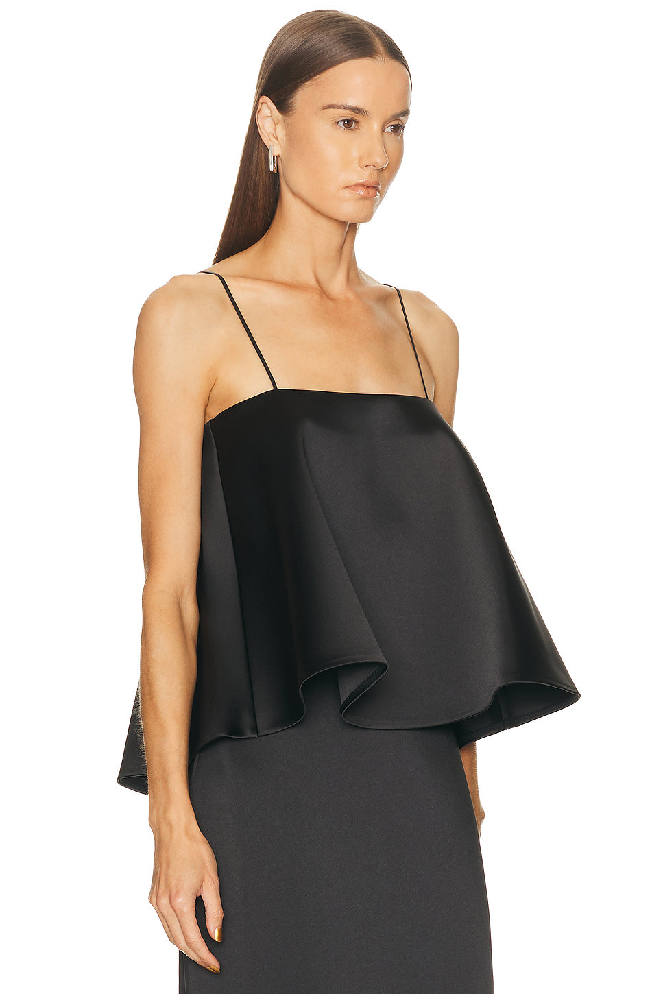 Peplum Satin Top