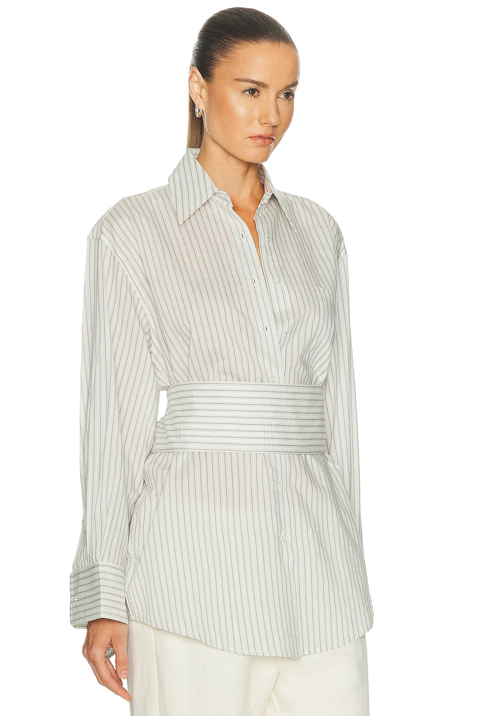 Silk Belted Top