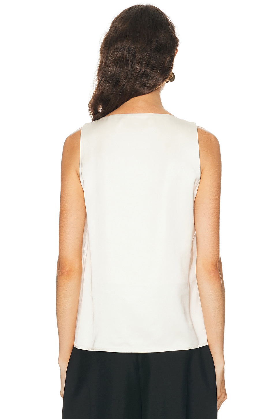Satin Scoop Neck Top