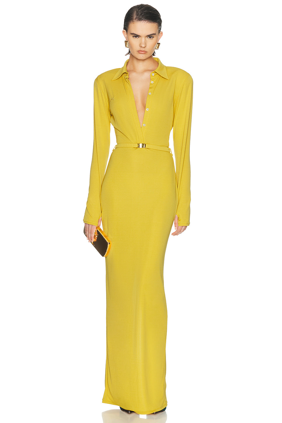 Long Sleeve Jersey Polo Dress