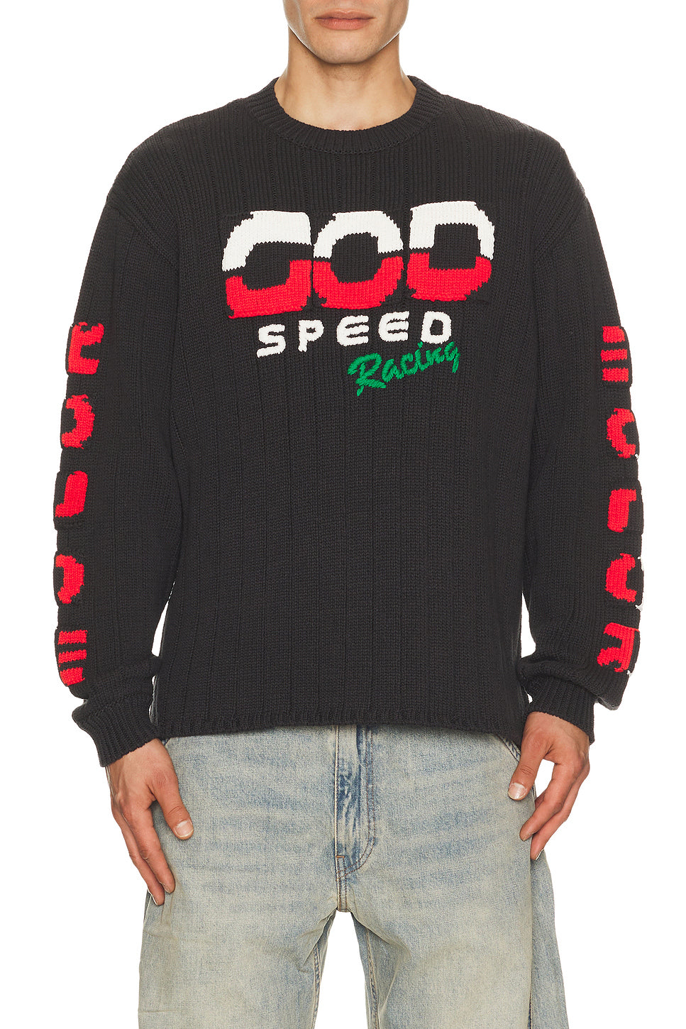 Knitted Racing Sweater