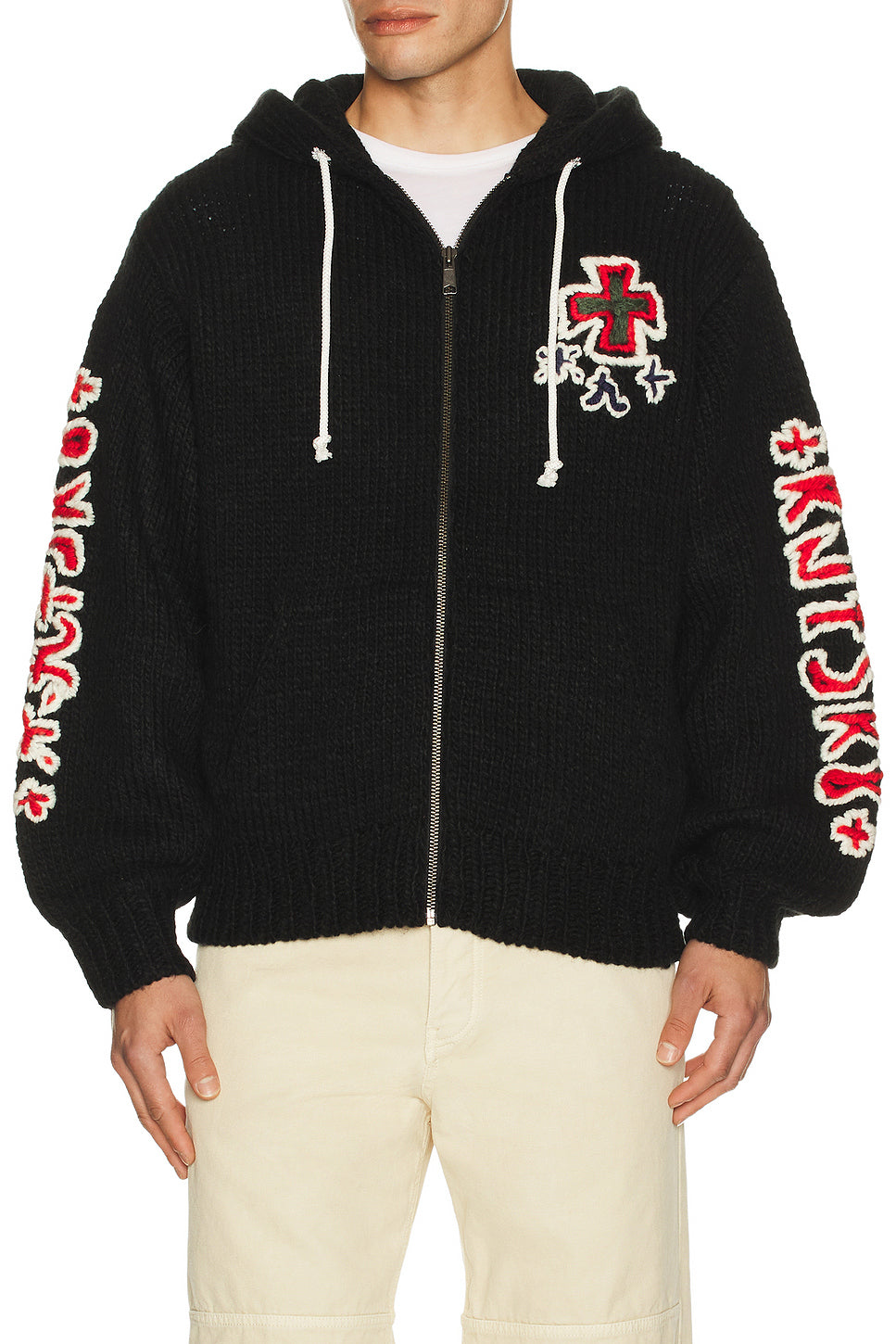 Hand Kinitted Sk8 Zip Hoodie