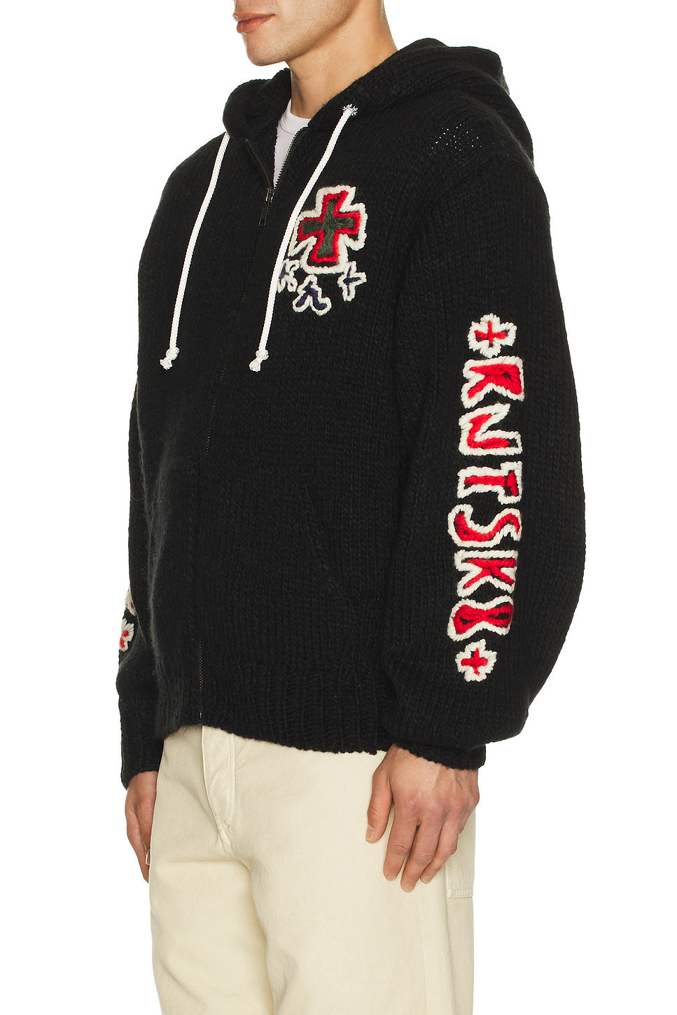 Hand Kinitted Sk8 Zip Hoodie