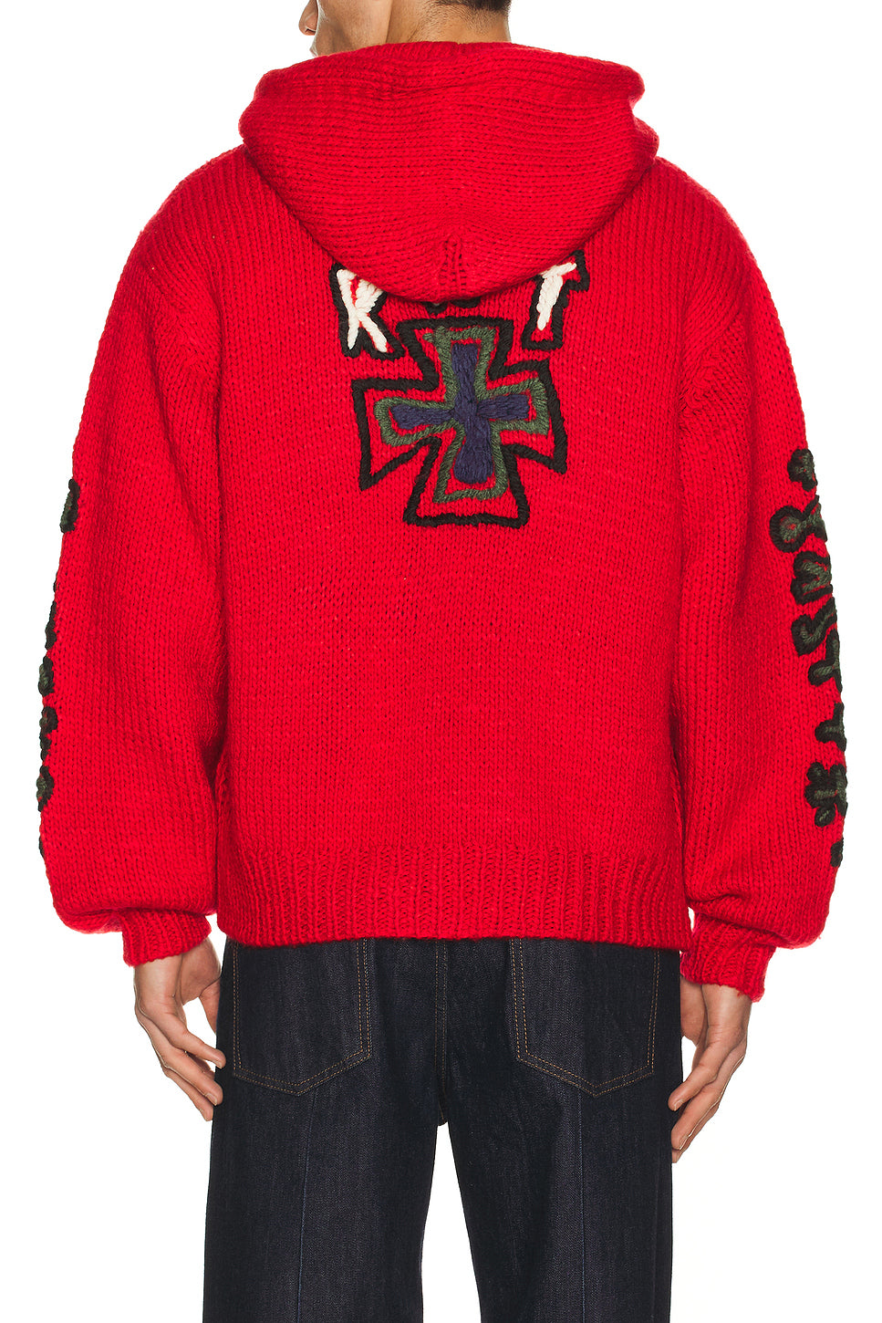 Hand Knitted Sk8 Zip Hoodie