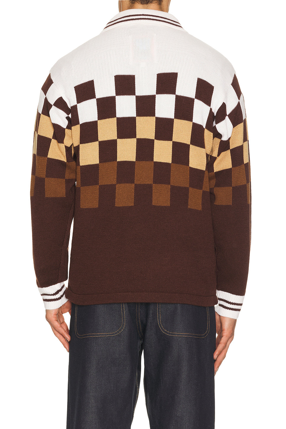 Knitting Checkerd Game Shirt