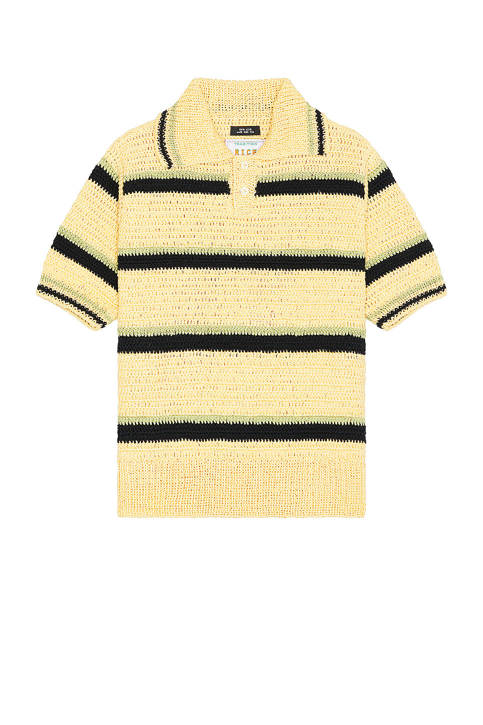 Crochet Hand Knit Polo Shirt