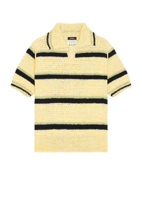 Crochet Hand Knit Polo Shirt