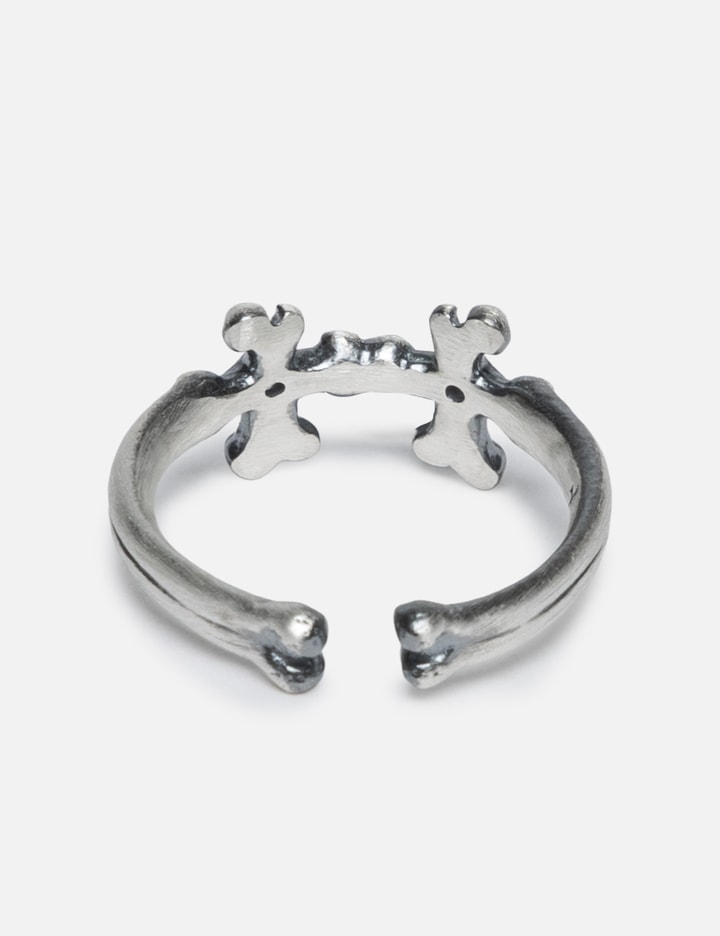 925 Silver Ring 002 - Cross Bone