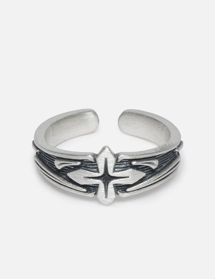 925 Silver Ring 006 - Antique Cross