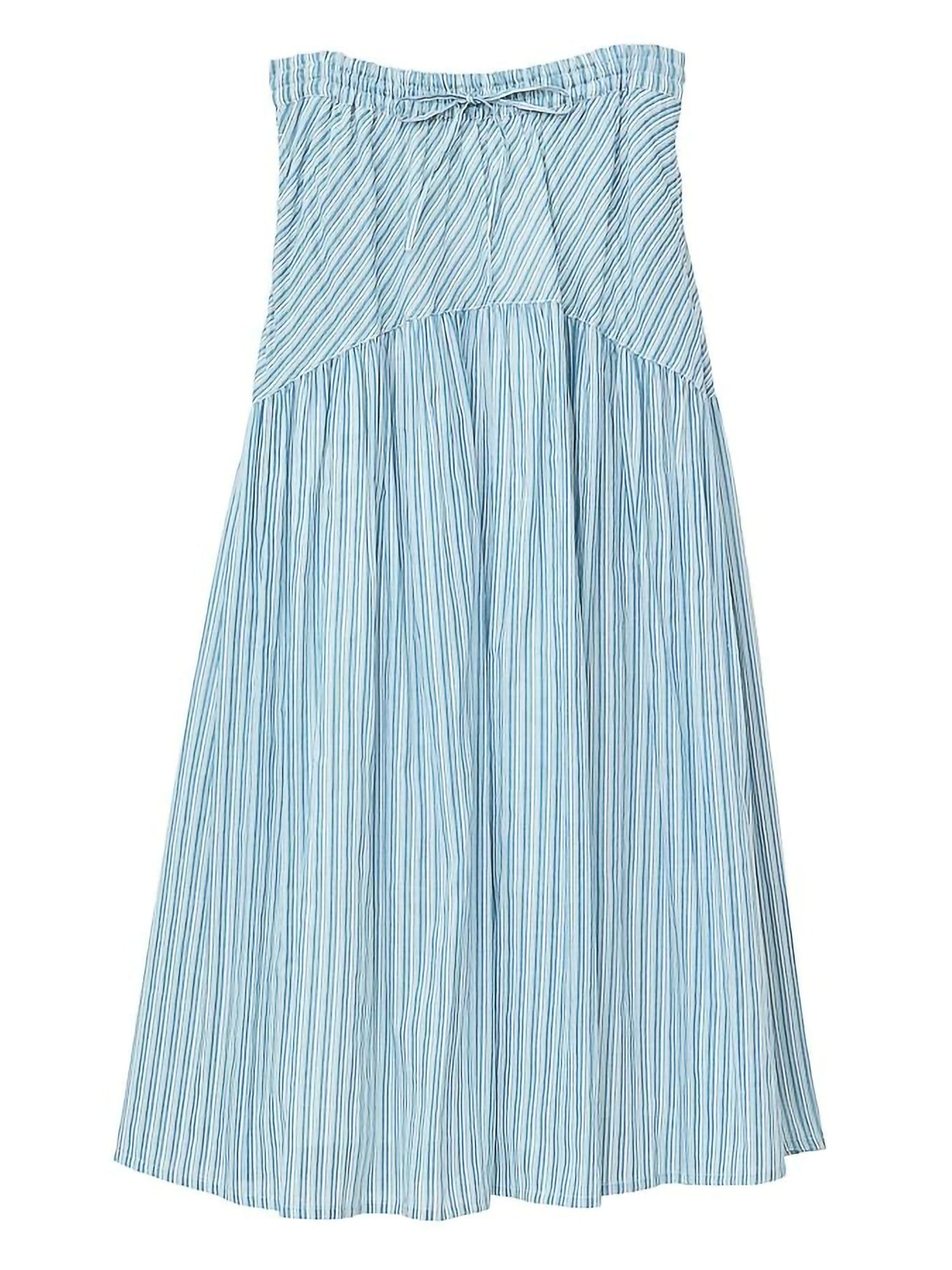 Ryota Gathered Skirt With Round Panel Pattern
