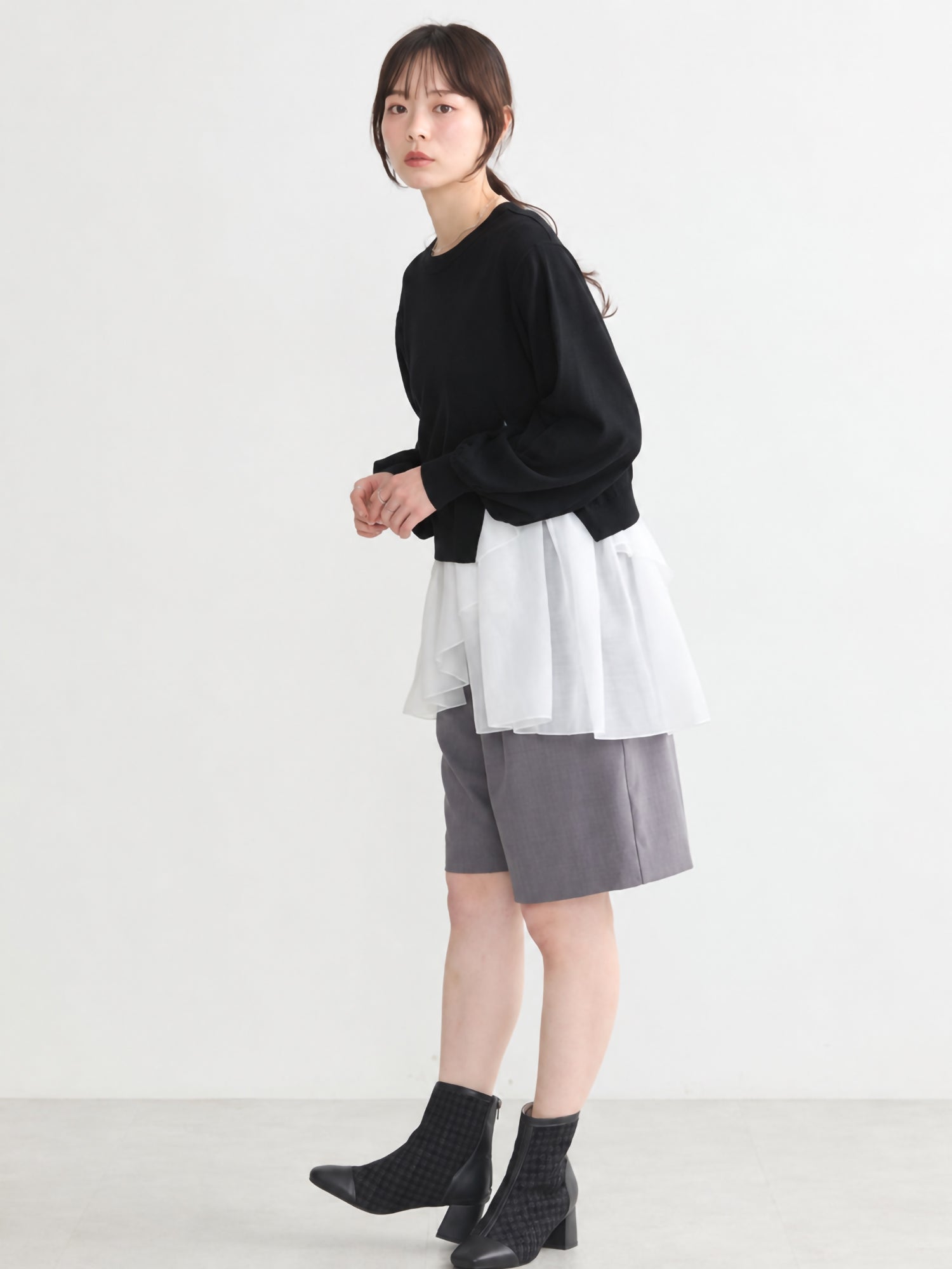 Ryushi Side-Slit Knit Top Set
