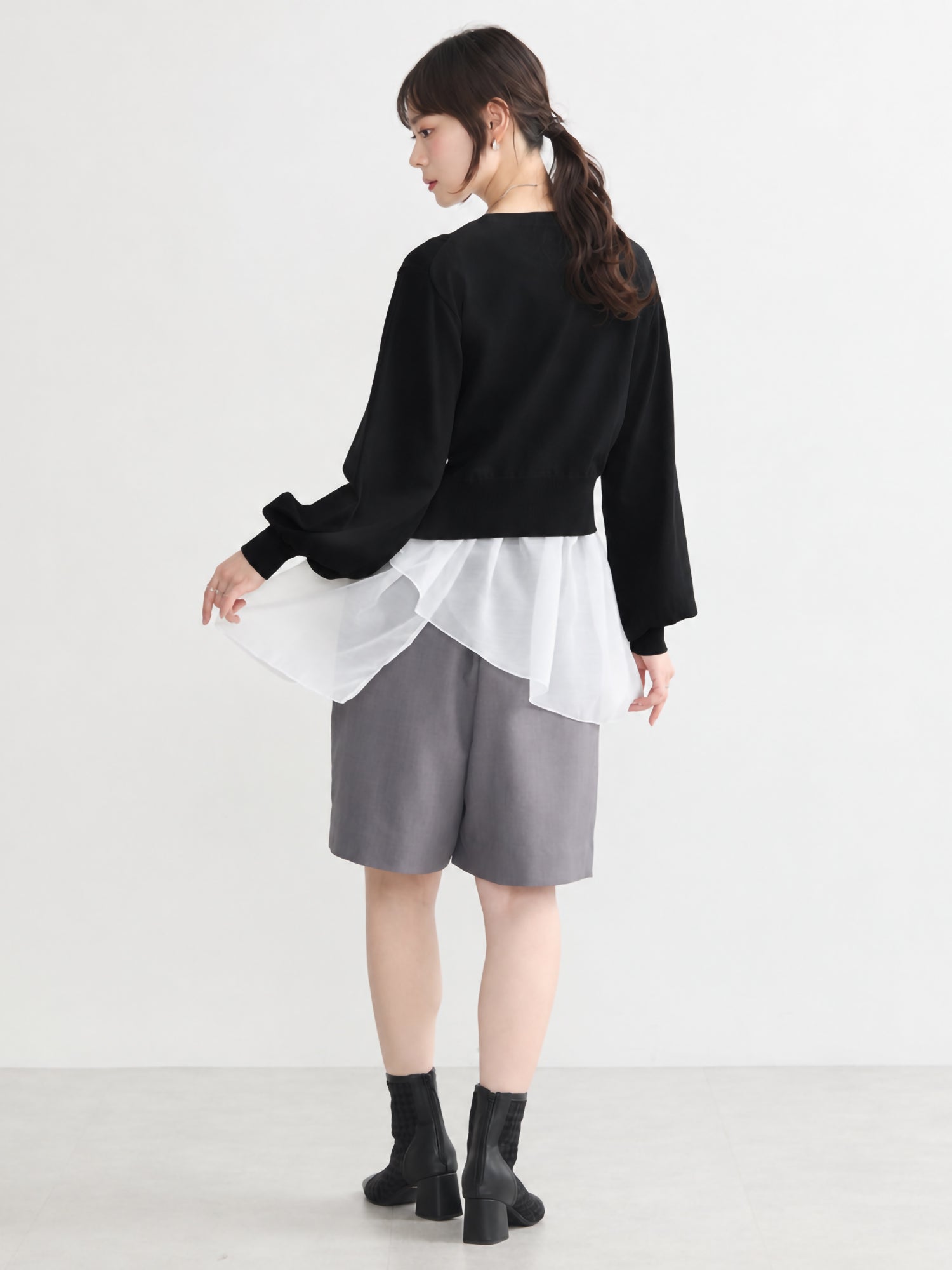 Ryushi Side-Slit Knit Top Set