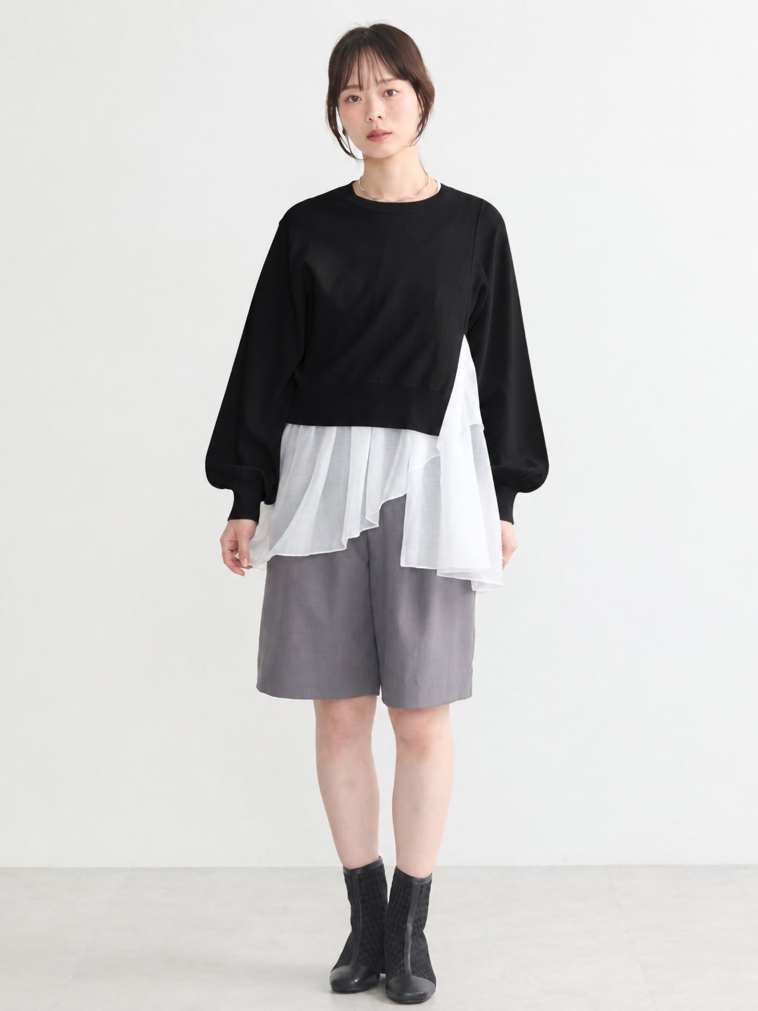 Ryushi Side-Slit Knit Top Set