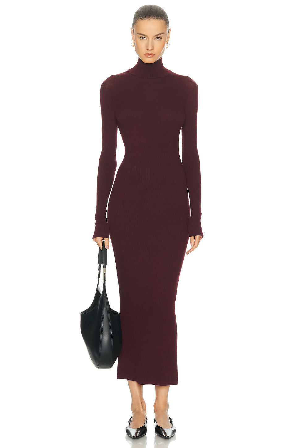 Gab Turtleneck Rib Dress