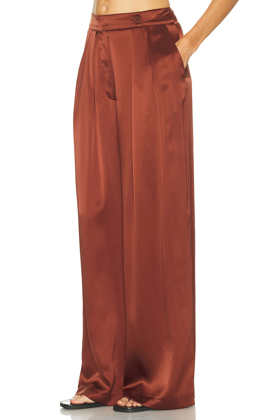 Brooke High Rise Double Pleat Trouser