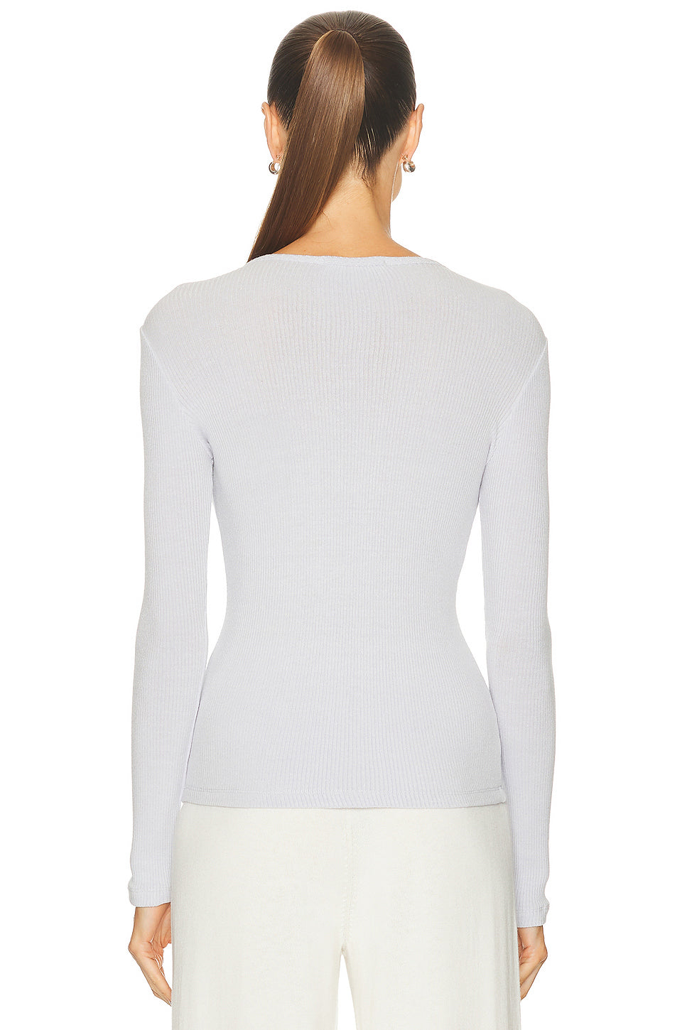 Quincy Long Sleeve Fitted Crewneck Tee