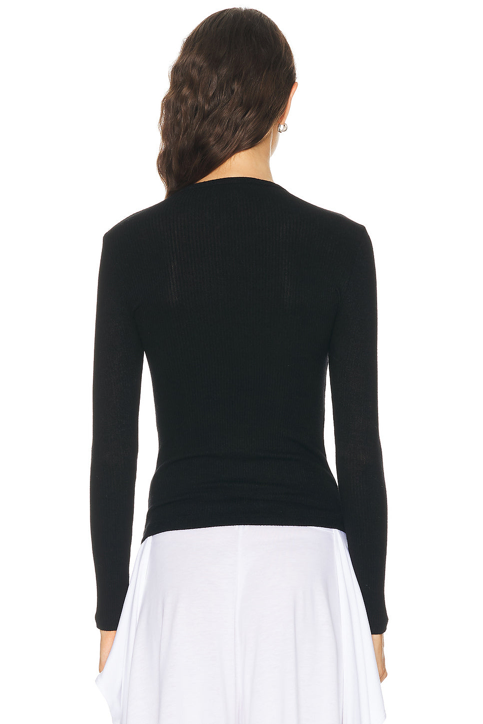 Quincy Long Sleeve Fitted Crewneck Tee