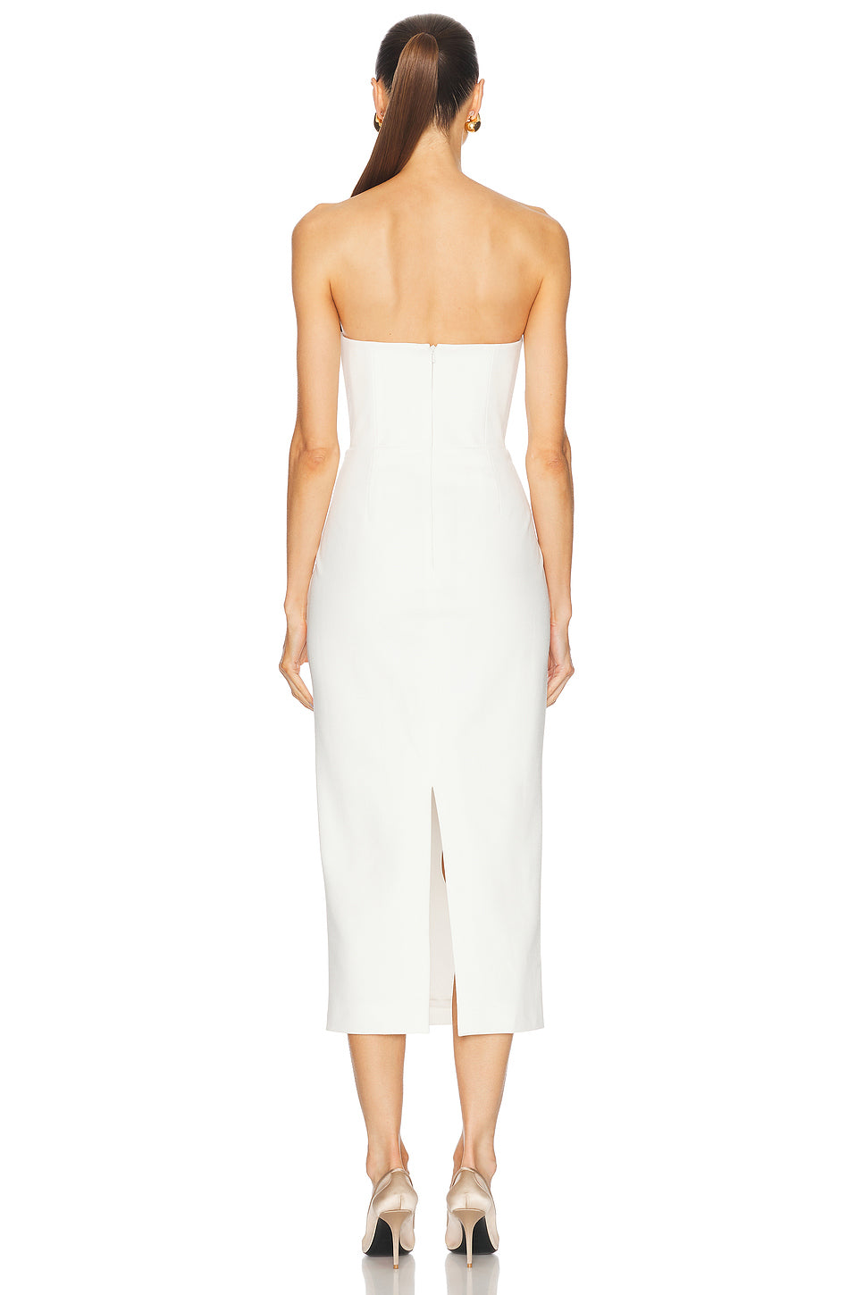Evening Sweetheart Neckline Midi Dress