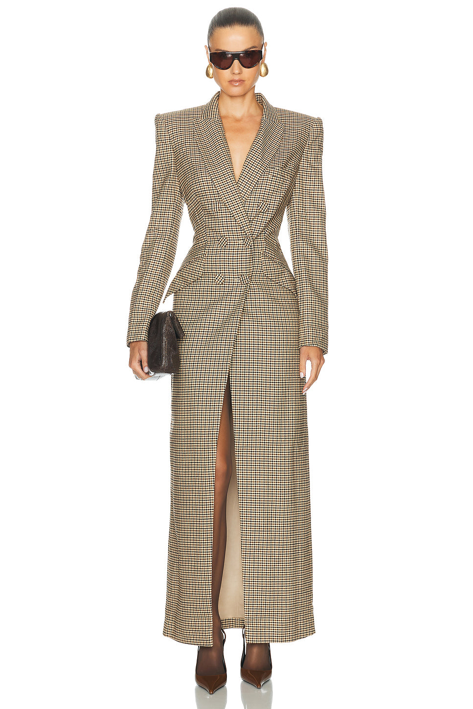 Check Amberly Evening Blazer Dress