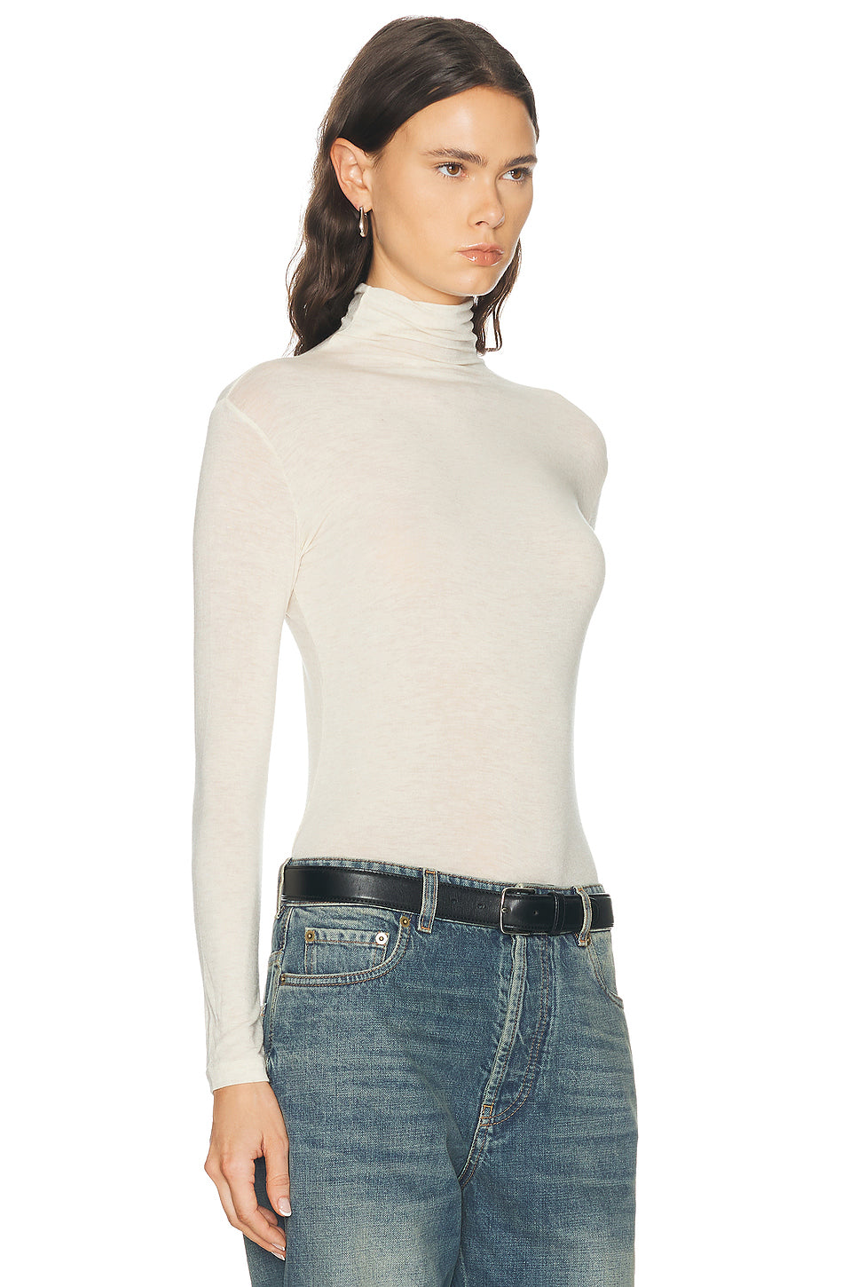 Lightweight Cashmere Turtleneck Top