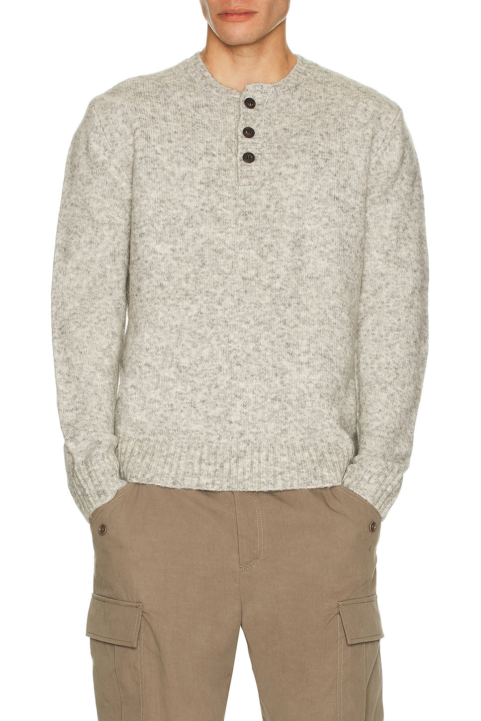 Tri-Blend Henley Sweater