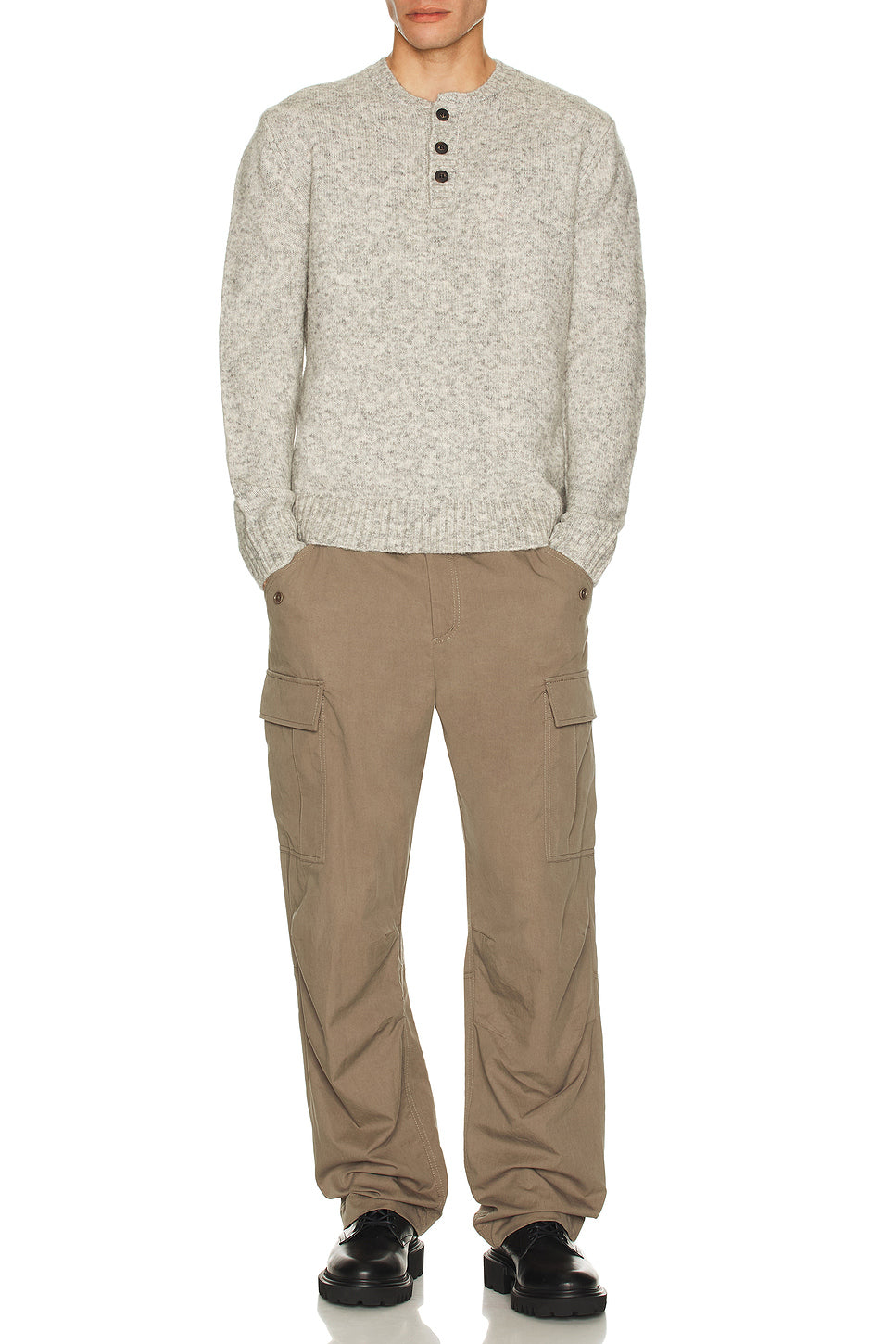 Tri-Blend Henley Sweater