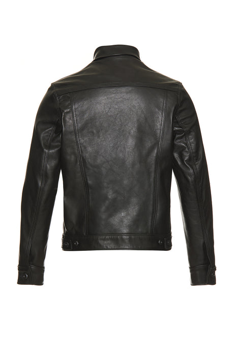 Naked Cowhide Jean Style Jacket