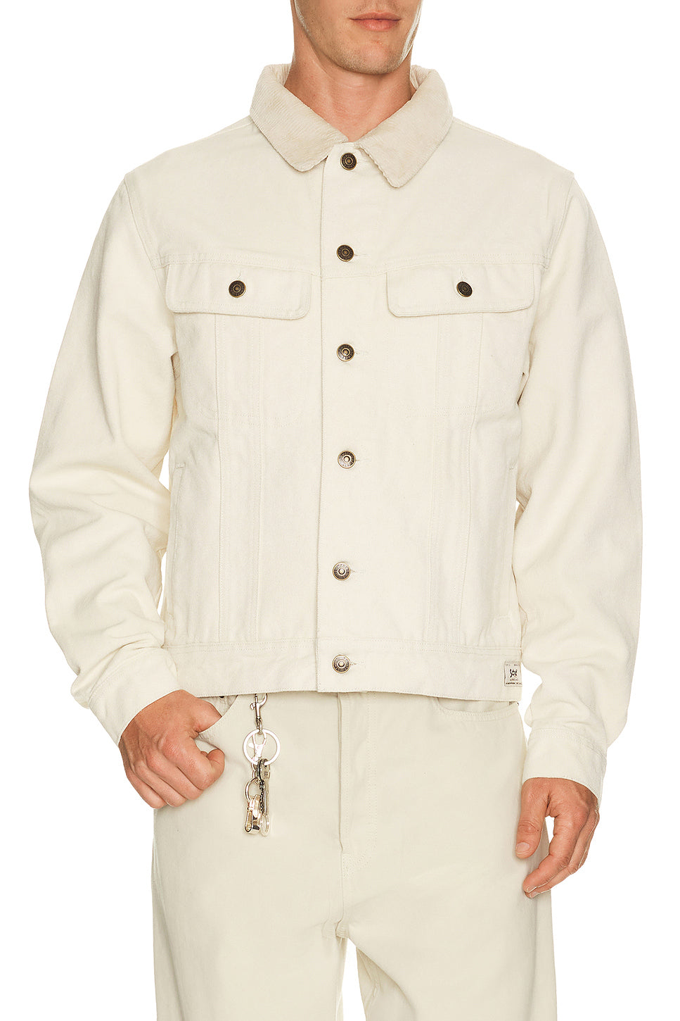 Cotton Canvas Trucker Jacket