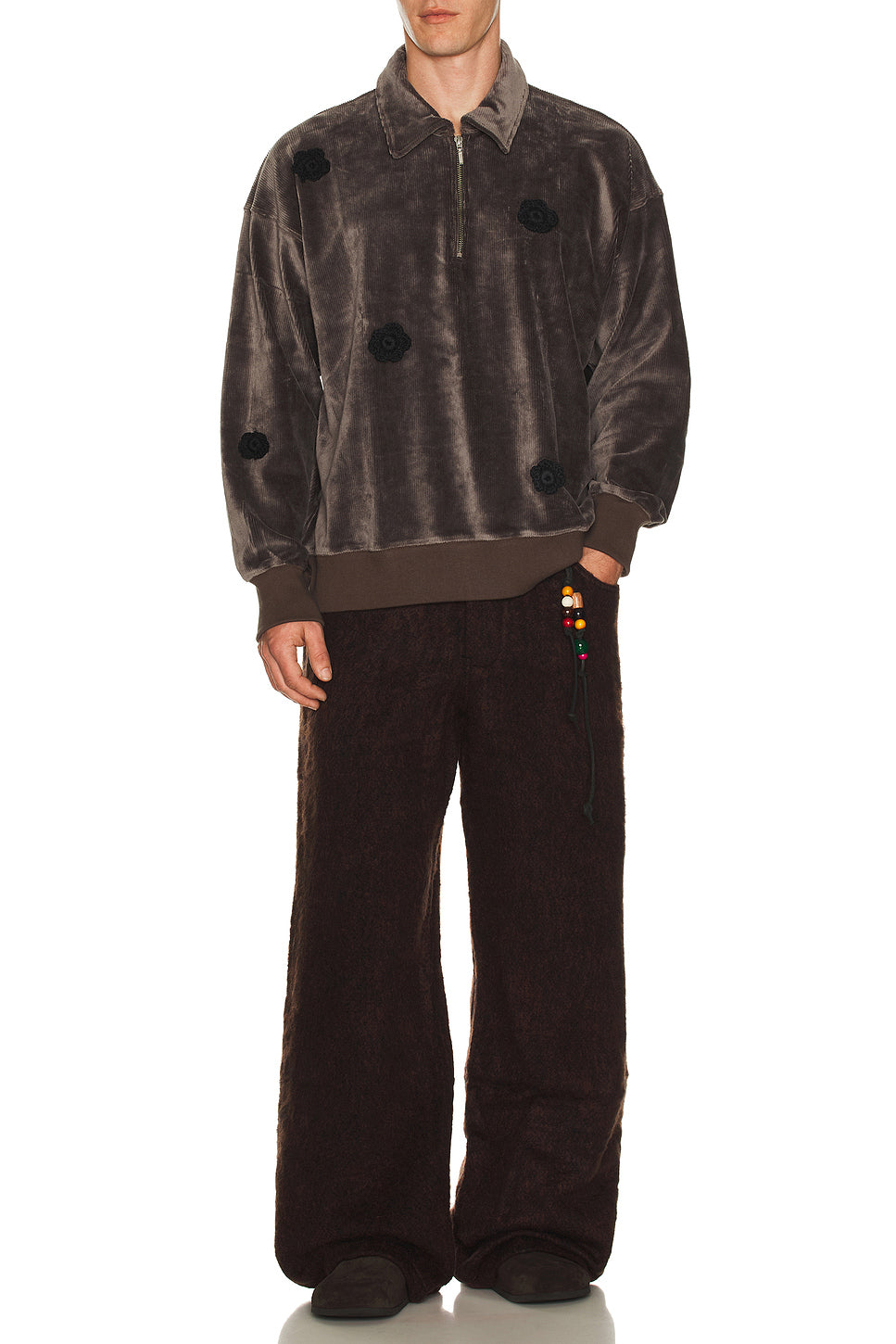 Daisy Quarter Zip Jumper