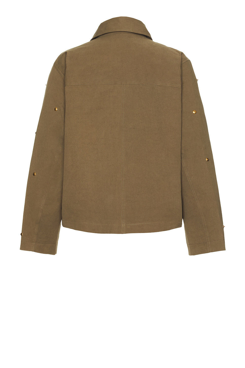Metal Bead Crop Patch Pocket Jacket