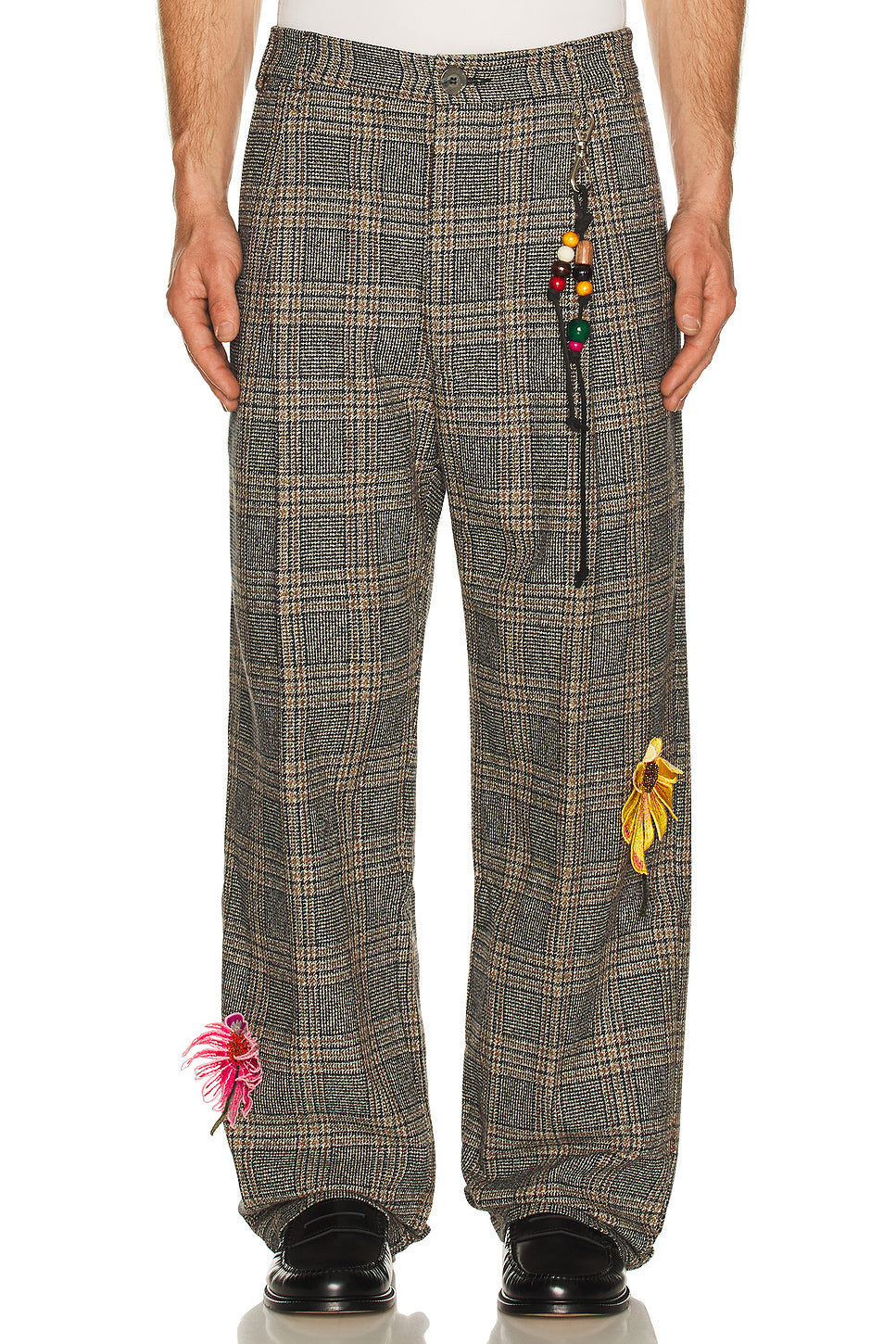 Flower Loose Pleated Pant