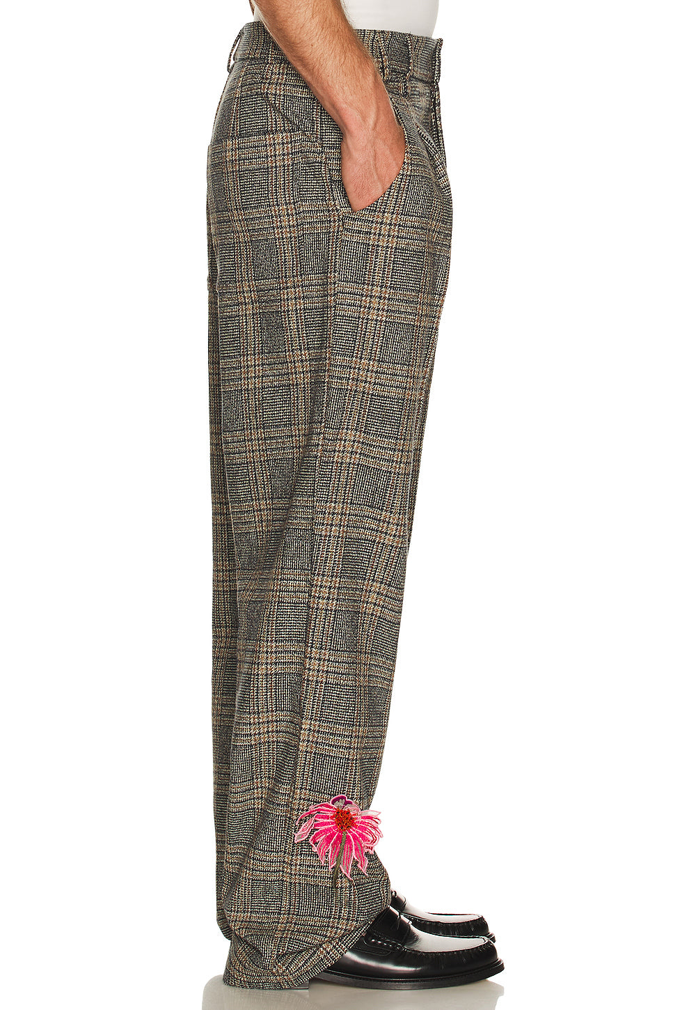 Flower Loose Pleated Pant