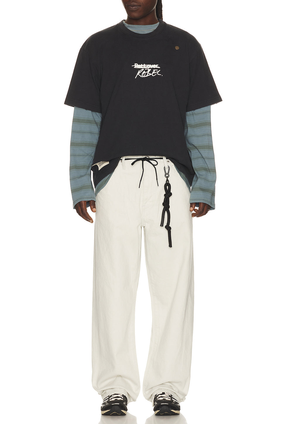 X Birkenstock The Rebel Distressed T-shirt