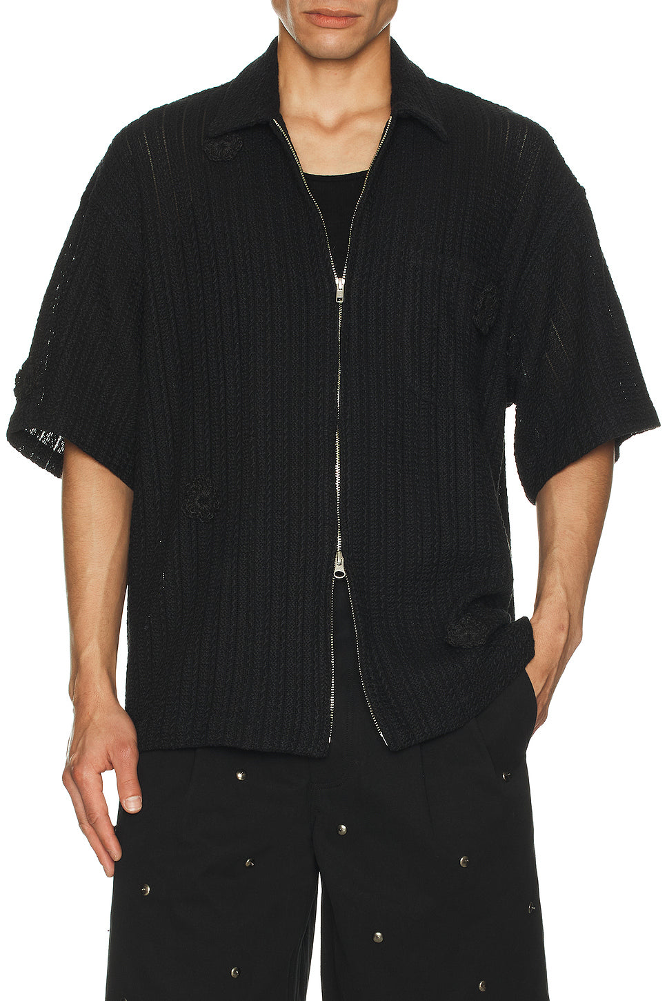 Daisy Zip Up Gym Shirt