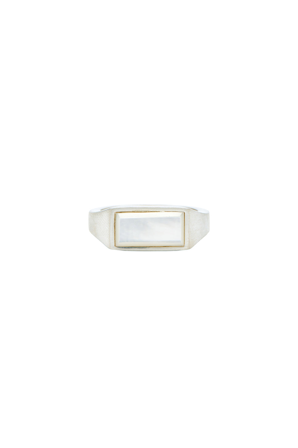 Mother Of Pearl Rectangle Ring