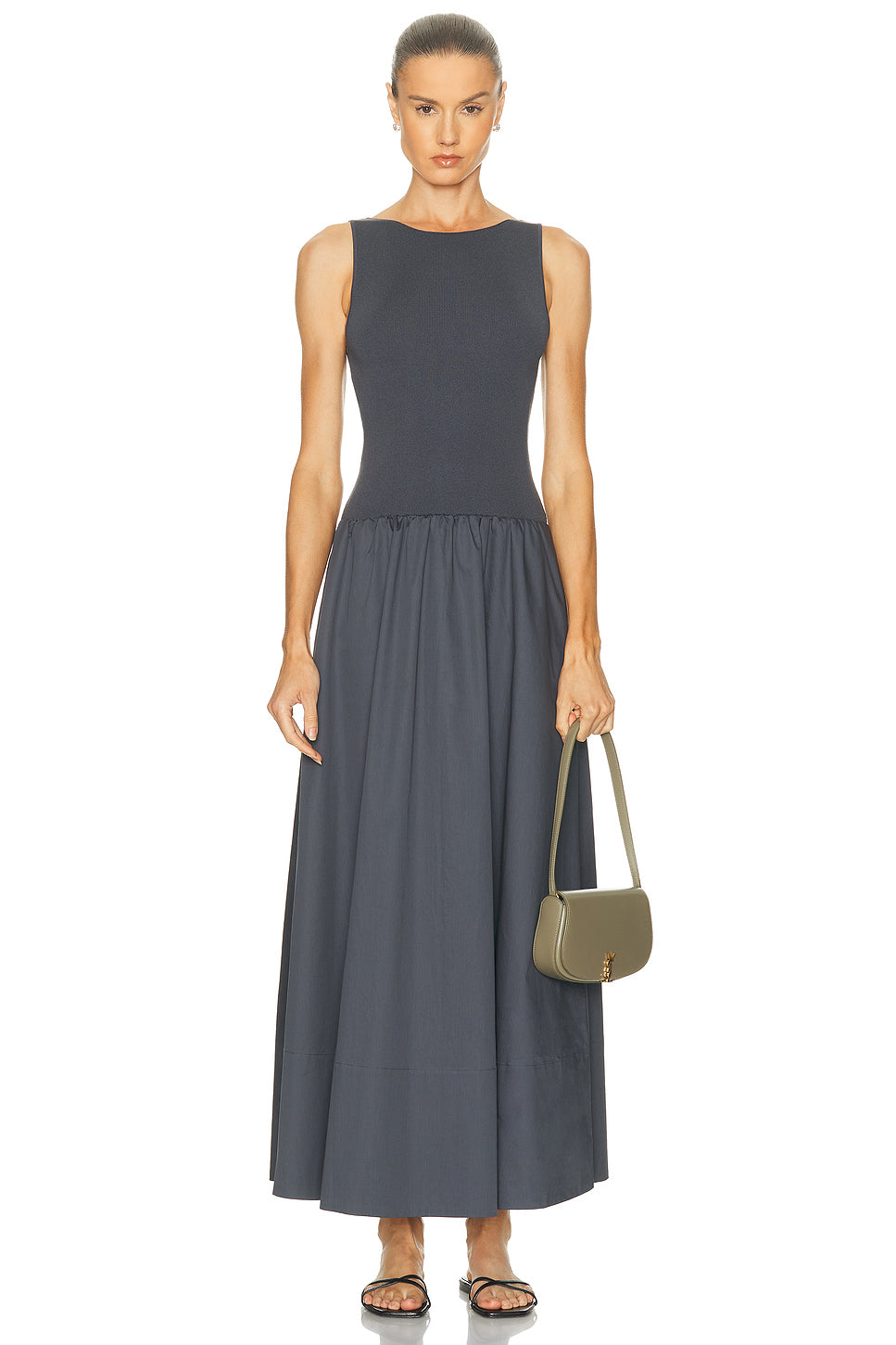 Bateau Cut Out Dress
