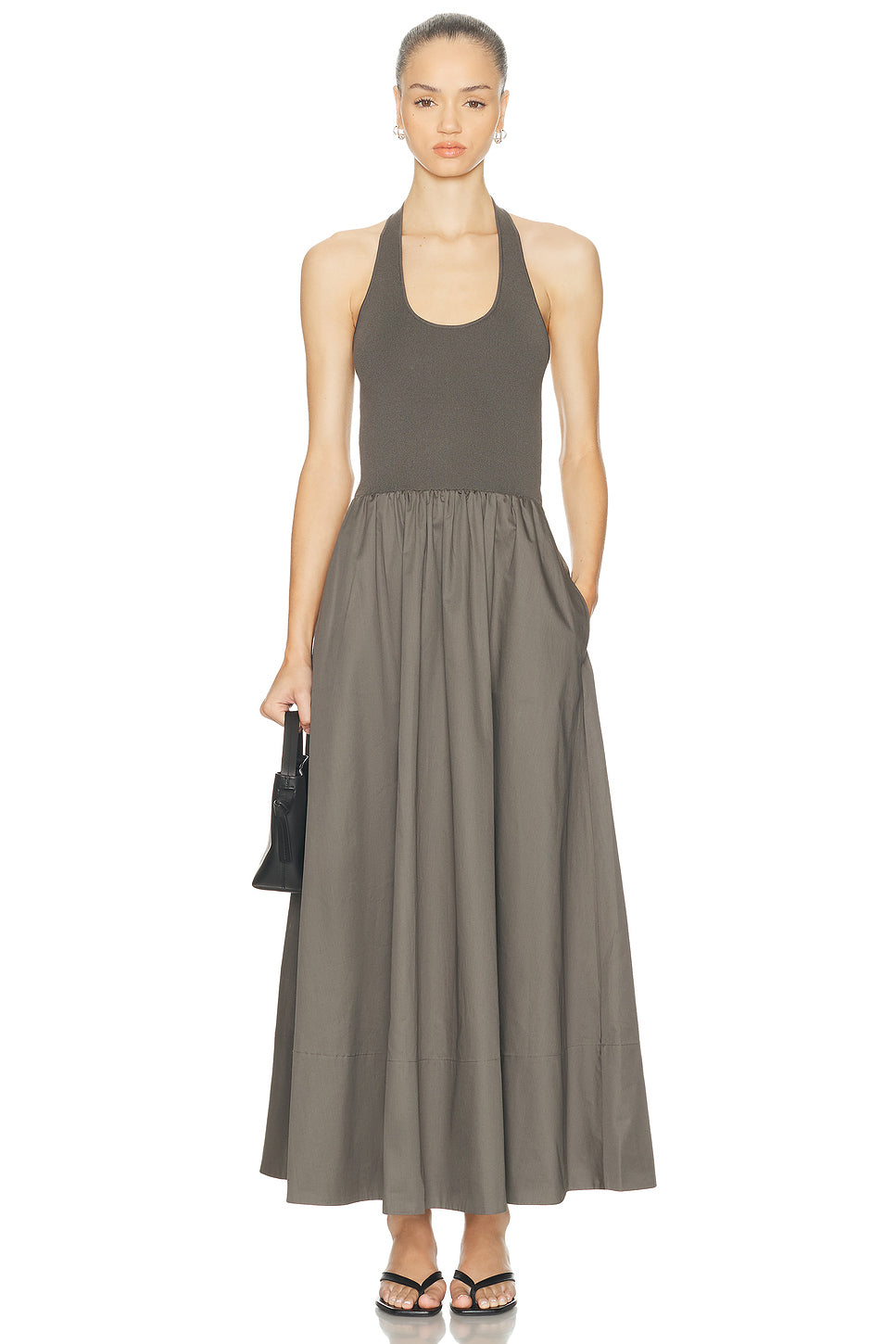 Halter Gathered Dress