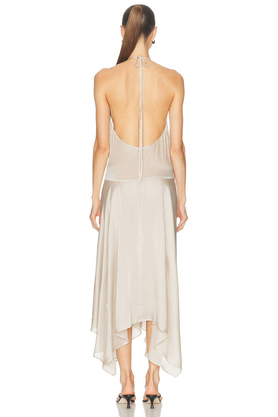 Silk Handkerchief Halter Dress