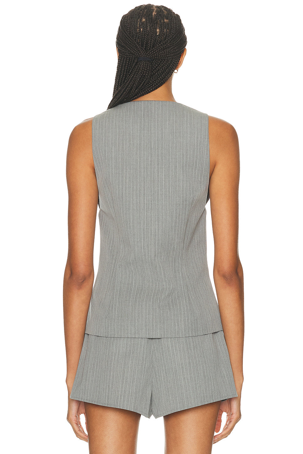 Pinstripe Wool Vest